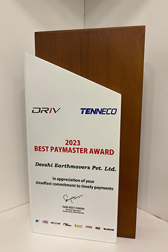 TENNECO DRIV Best Paymaster Award, 2023